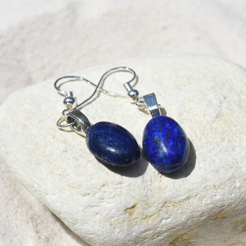 Lapis Lazuli Cabachon Earrings