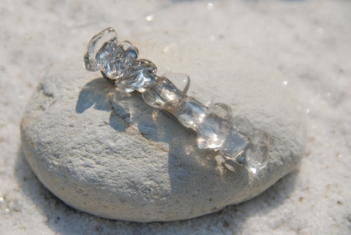 Crystal Quartz  Stone French Barrette