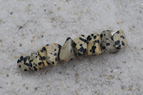 Dalmatian Jasper Stone French Barrette Hair Clip