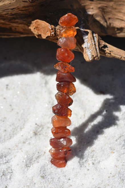 Carnelian Stone French Barrette Hair Clip