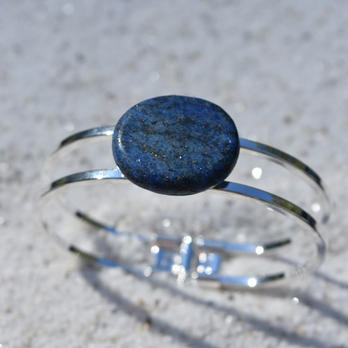 Lapis Lazuli Palm Stone Bracelet