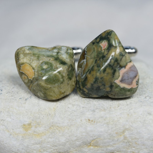 Rhyolite Stone Cufflinks