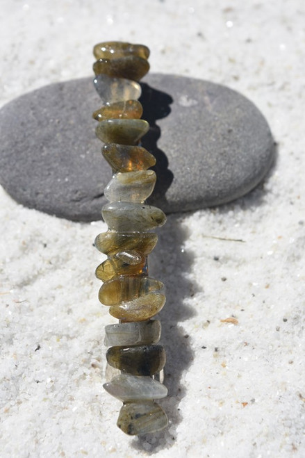 Labradorite Stone French Barrette