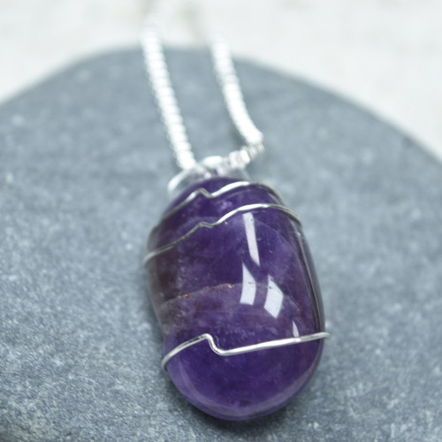 Wire Wrapped Amethyst - Etsy