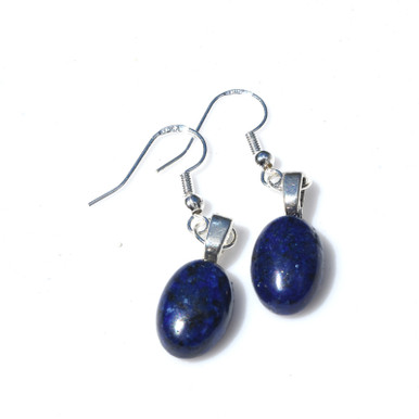 Lapis Lazuli Cabachon Earrings - 1 Set