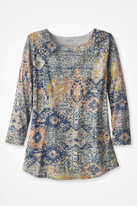 Costa Mesa Burnout Tee | Soft & Lightweight Floral Print