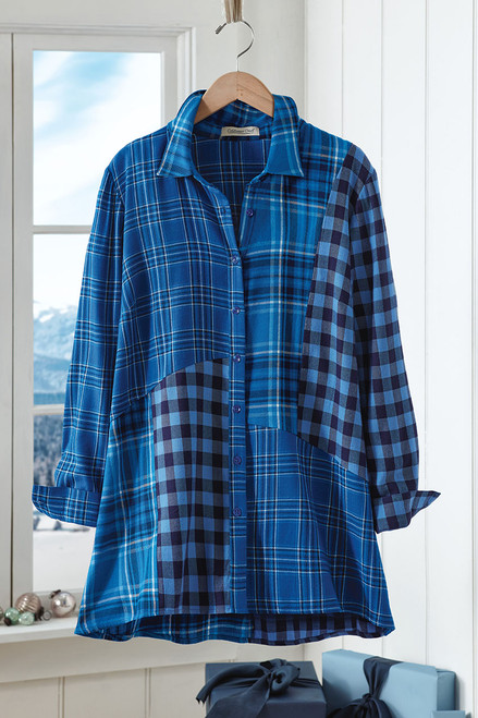 Into the Mix Plaid Tunic