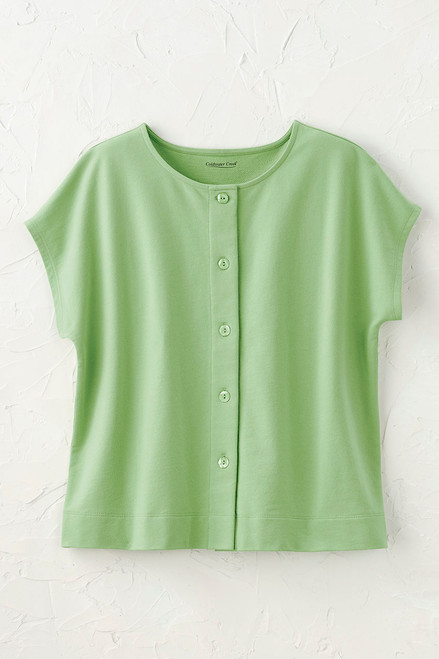 Boxy Button-Front Tee