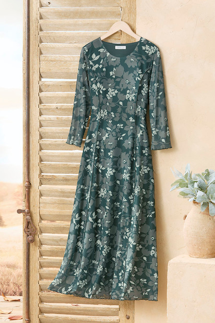 Forest Florals Mesh Dress