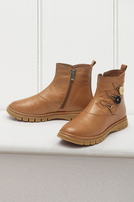Bisbee Leather Booties by Walk With Me™