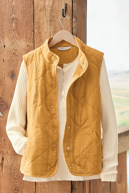 Quilted Gauze Vest