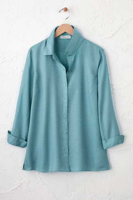 Easy-Care Linen Big Shirt