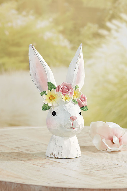 Flower Crown Bunny Décor
