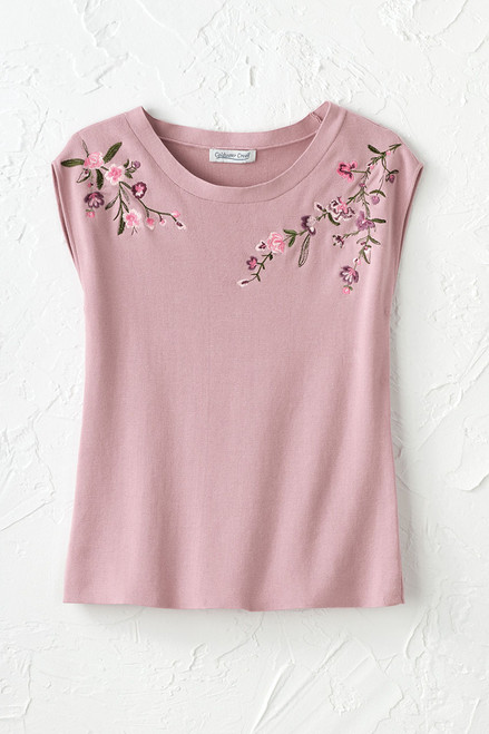 Rosana Cap-Sleeve Sweater Tee Rosana Cap-Sleeve Sweater Tee