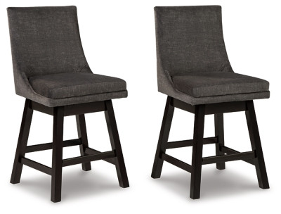 Ashley Tallenger Dark Gray Counter Height Bar Stool (Set of 2)