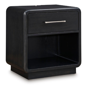 Ashley Rowanbeck Black Nightstand
