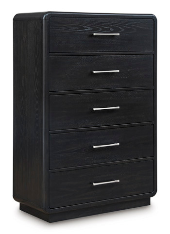 Ashley Rowanbeck Black Chest of Drawers
