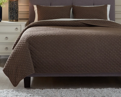 Ashley Ryter Brown Twin Coverlet Set
