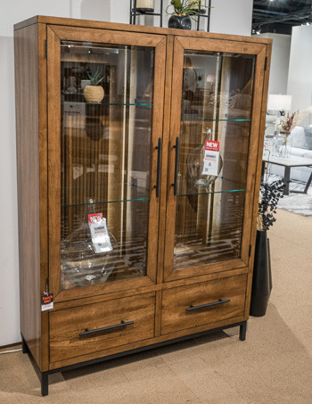 Ashley Steenlage Brown Display Cabinet