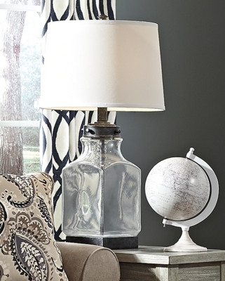 Ashley Sharolyn Transparent Silver Finish Table Lamp
