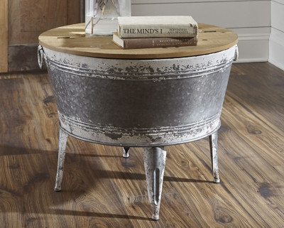 Ashley Shellmond Two-tone Coffee Table With Storage
