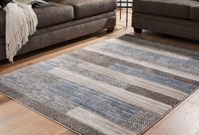 Ashley Sethburn Cream Brown Gray Large Rug