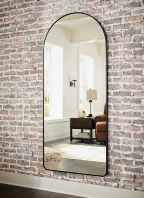 Ashley Sethall Black Floor Mirror