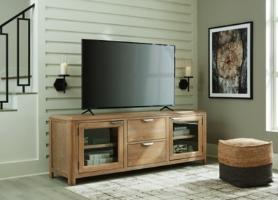 Ashley Rencott Light Brown 80" TV Stand