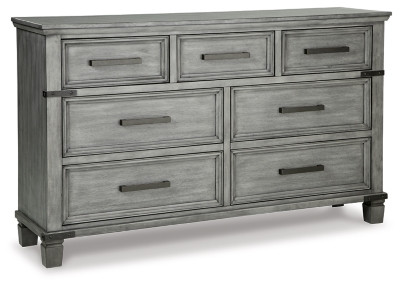 Ashley Russelyn Gray California King Storage Bed with Dresser