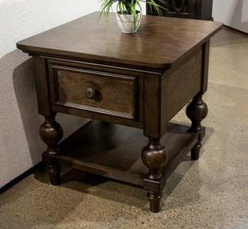 Ashley Veramond Dark Brown End Table