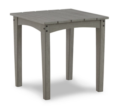 Ashley Visola Gray Outdoor Adirondack Chair and End Table