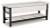 Ashley Rhyson White Storage Bench