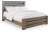 Ashley Zelen Warm Gray King Panel Bed