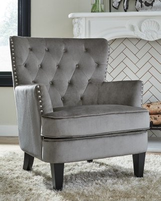 Ashley Romansque Gray Accent Chair
