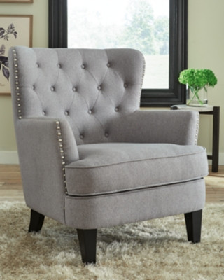 Ashley Romansque Light Gray Accent Chair
