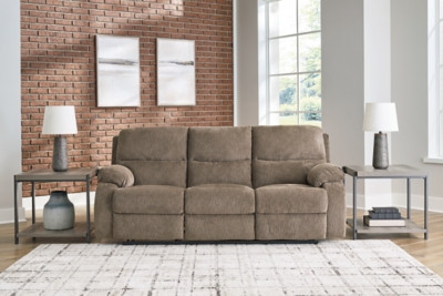Ashley Scranto Oak Reclining Sofa