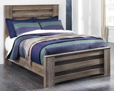 Ashley Zelen Warm Gray Full Panel Bed