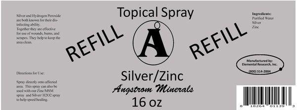 Silver/Zinc Topical Spray Refill - 16oz 