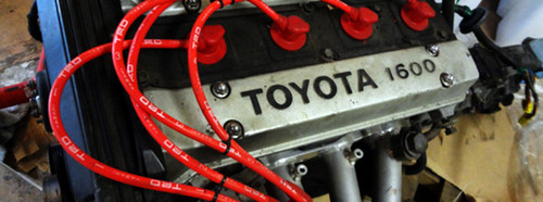 TRD Spark Plug Wire set for the AE86 4AG 16V - Techno Toy Tuning