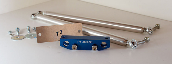 Front Tri-Bar Add-On for Cusco Oval Bar for AE86 Corolla