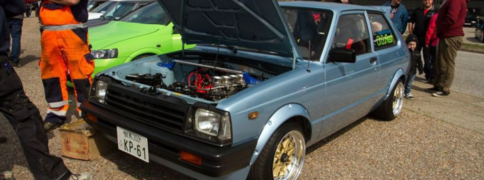 Front Strut Tower Brace for KP61 Starlet