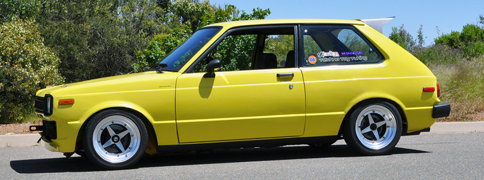 Front Coilover Conversion for KP61 Starlet