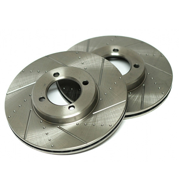 Slotted and Slotted & Dimpled Rotors for the AE86 Corolla