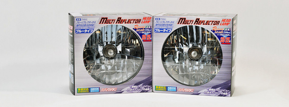 Round Raybrig Racing Headlights - Techno Toy Tuning