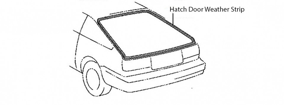 AE86 Hatch Door Weatherstrip