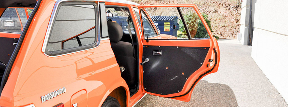 Datsun 710 Wagon Rear Door Cards - Techno Toy Tuning
