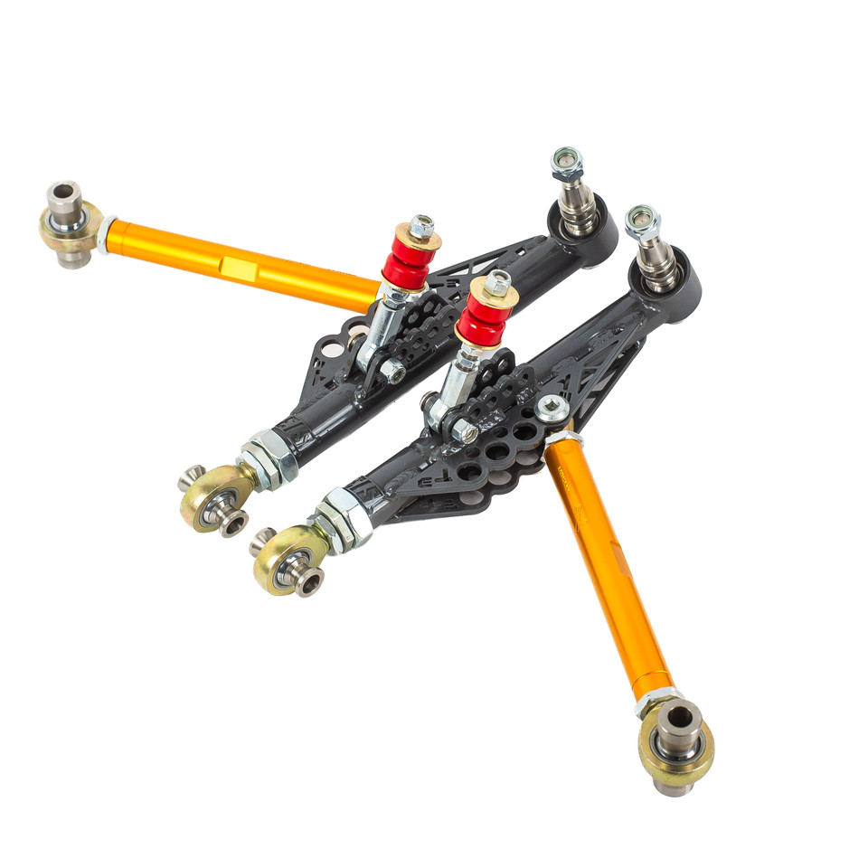 GTX2 Front Lower Control Arms and TC Rods for the S14 240sx