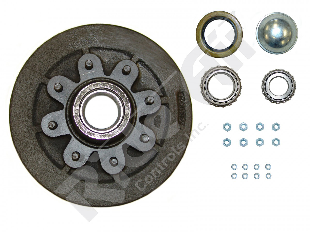 12" Dexter Drum, 8 Stud 1/2", BC 6.5" (Bulk) (RD8-219-90)