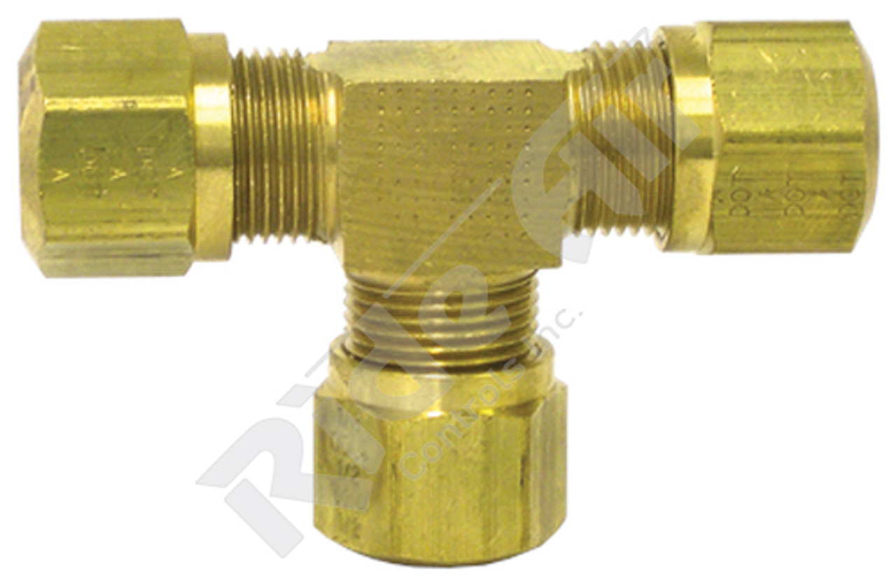 Compression Air Brake Fitting Union, Brass, 3/4