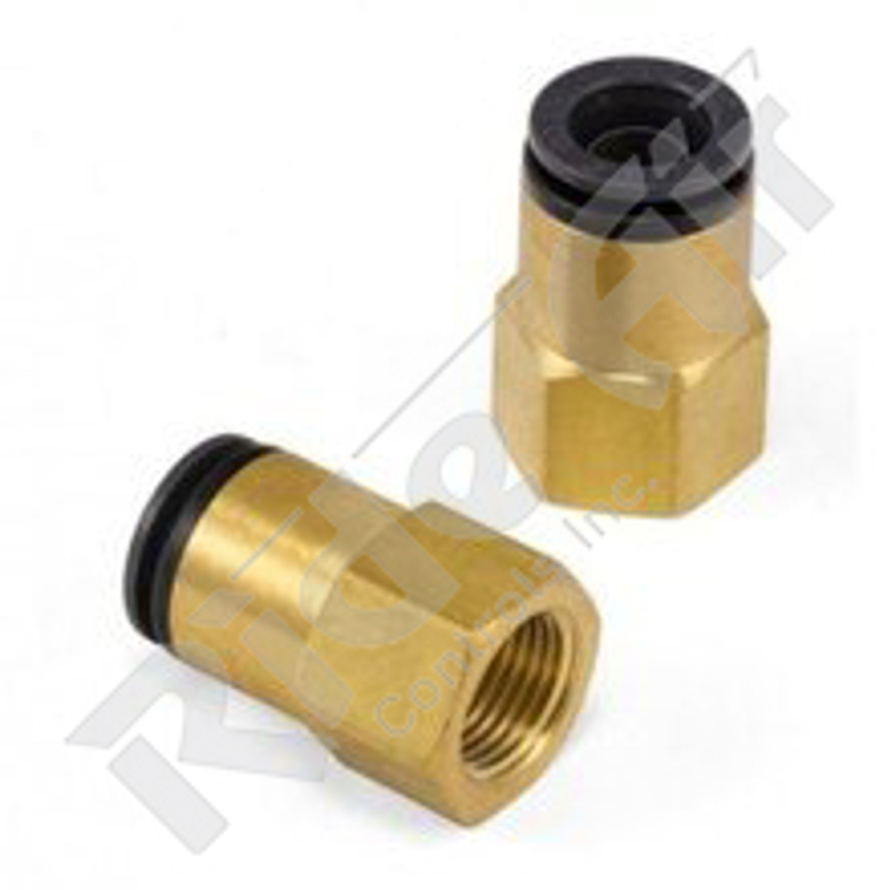 KV2F11-36 - Female Connector 3/8" Tube 3/8" NPT